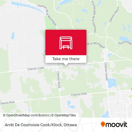 Arrêt De Courtoisie Cook/Klock map
