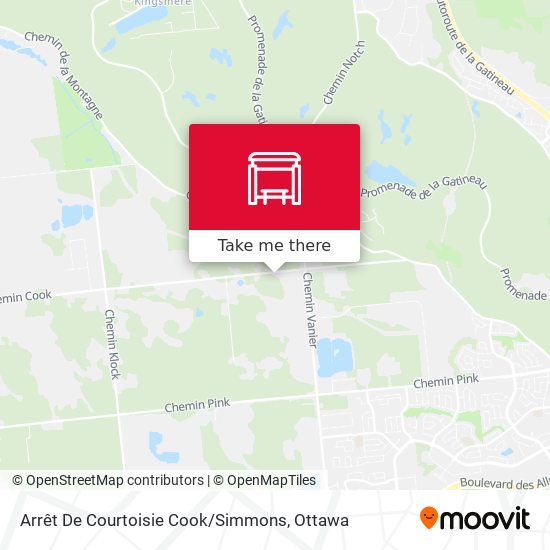 Arrêt De Courtoisie Cook / Simmons map