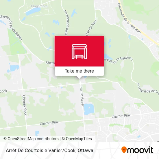 Arrêt De Courtoisie Vanier / Cook map