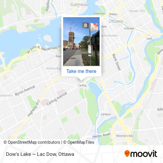 Dow's Lake ~ Lac Dow plan
