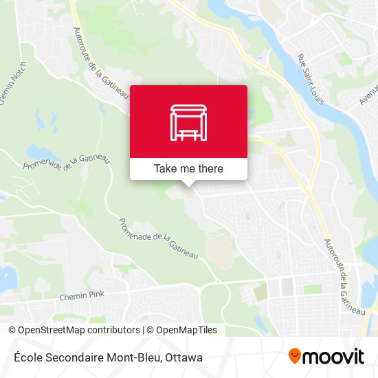 École Secondaire Mont-Bleu map