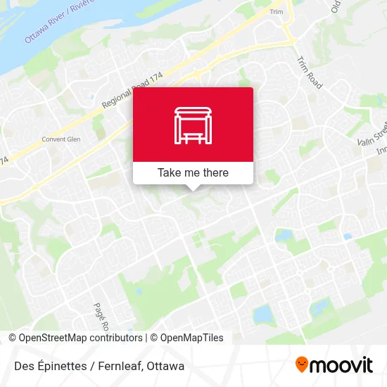 Des Épinettes / Fernleaf map