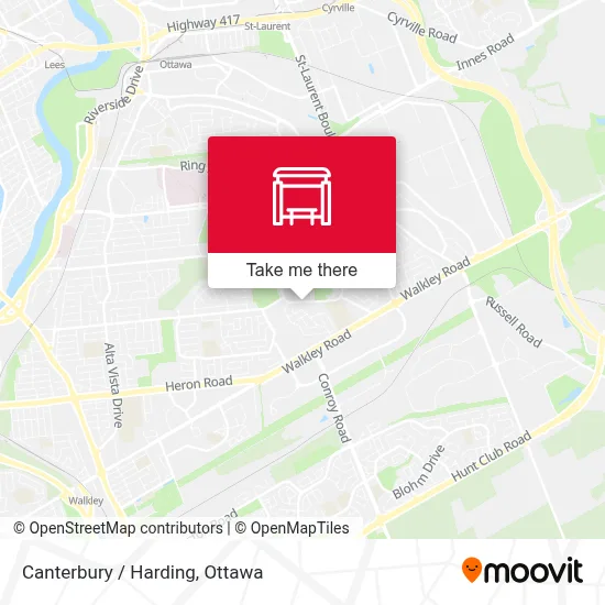 Canterbury / Harding map
