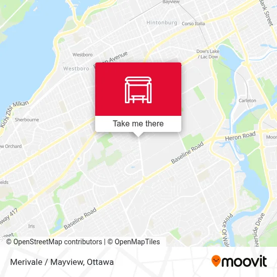 Merivale / Mayview map