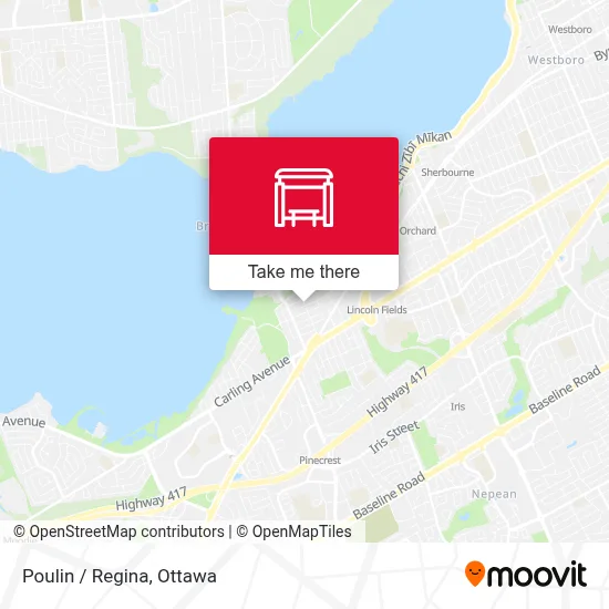 Poulin / Regina map