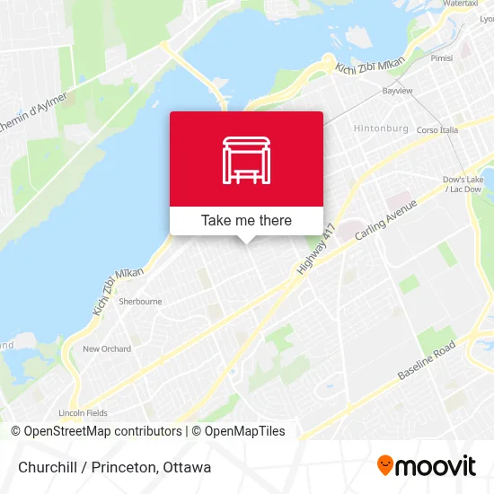 Churchill / Princeton map