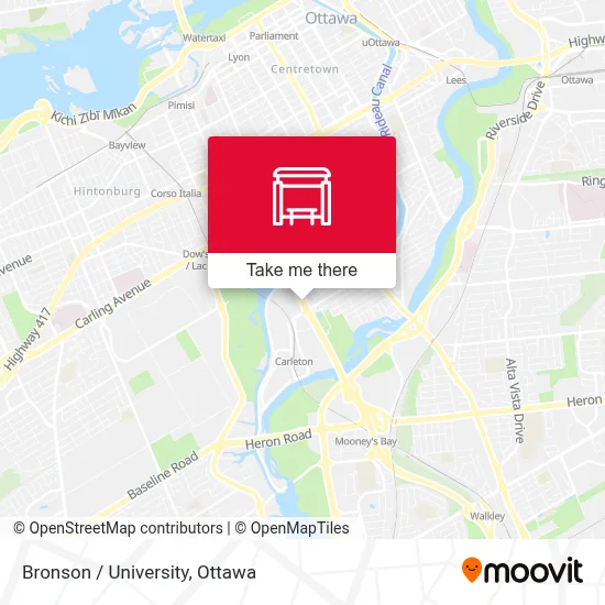 Bronson / University map