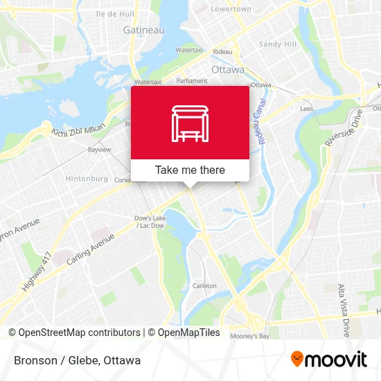 Bronson / Glebe map
