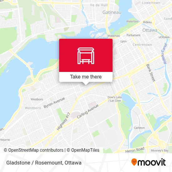 Gladstone / Rosemount map