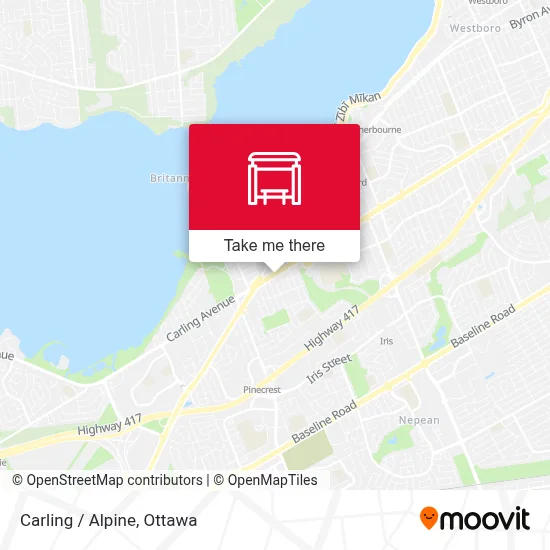 Carling / Alpine map