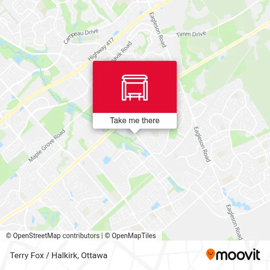 Terry Fox / Halkirk map