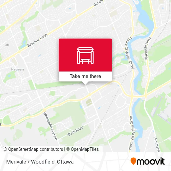 Merivale / Woodfield map