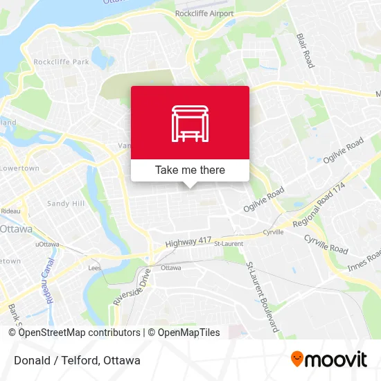 Donald / Telford map
