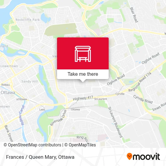 Frances / Queen Mary map
