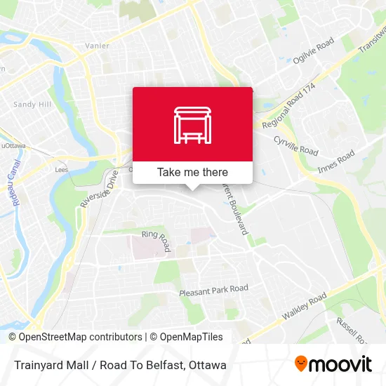 Trainyard Mall / Road To Belfast map