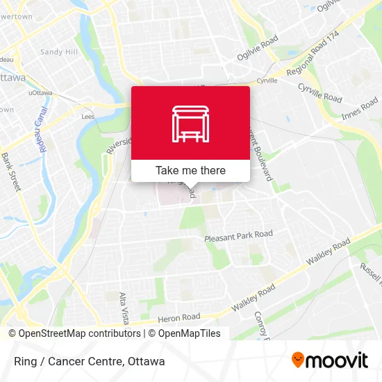 Ring / Cancer Centre map