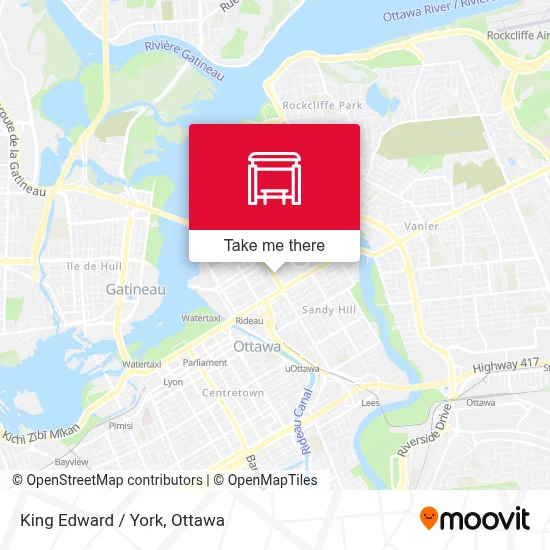 King Edward / York map