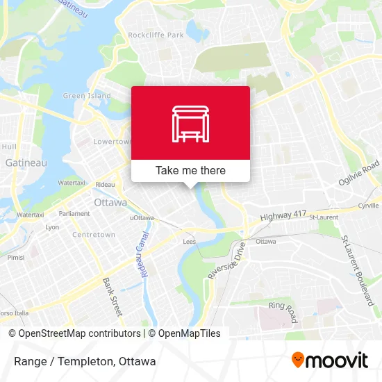 Range / Templeton map