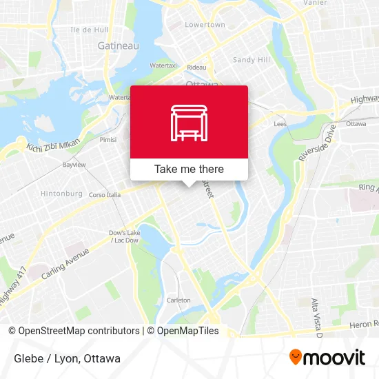 Glebe / Lyon map