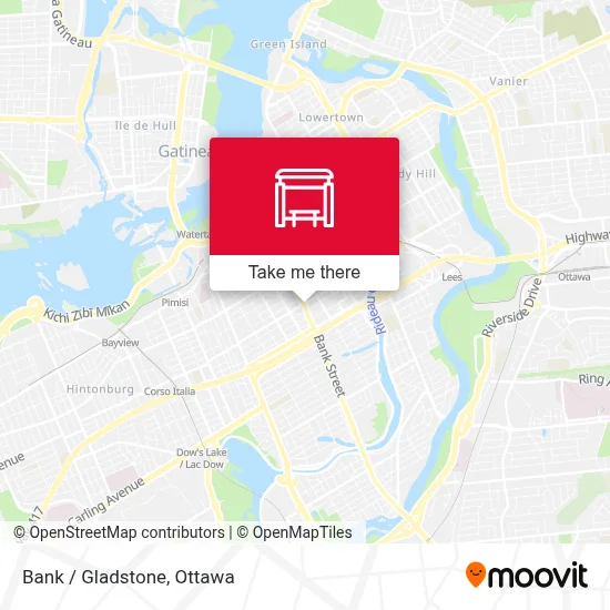 Bank / Gladstone map