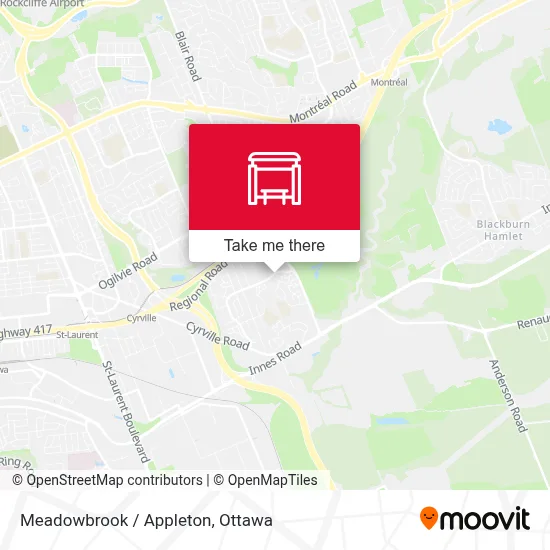 Meadowbrook / Appleton map