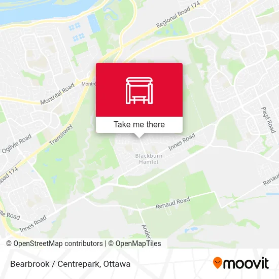 Bearbrook / Centrepark map