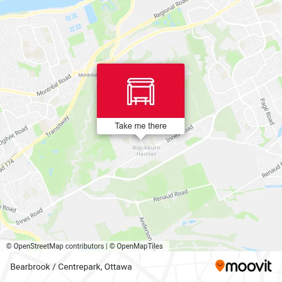 Bearbrook / Centrepark map