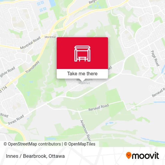 Innes / Bearbrook map