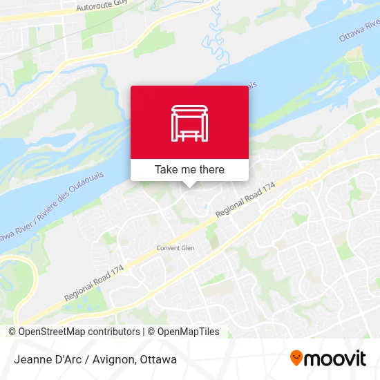 Jeanne D'Arc / Avignon map