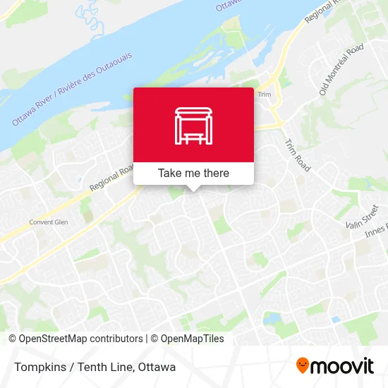 Tompkins / Tenth Line map