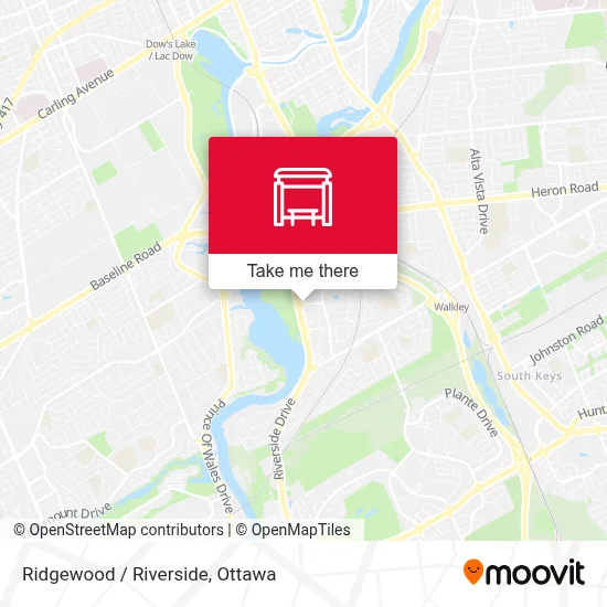 Ridgewood / Riverside map