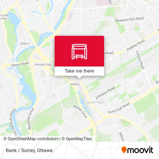 Bank / Surrey map