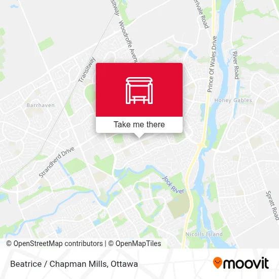 Beatrice / Chapman Mills map