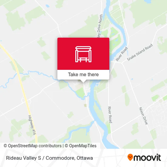 Rideau Valley S / Commodore map