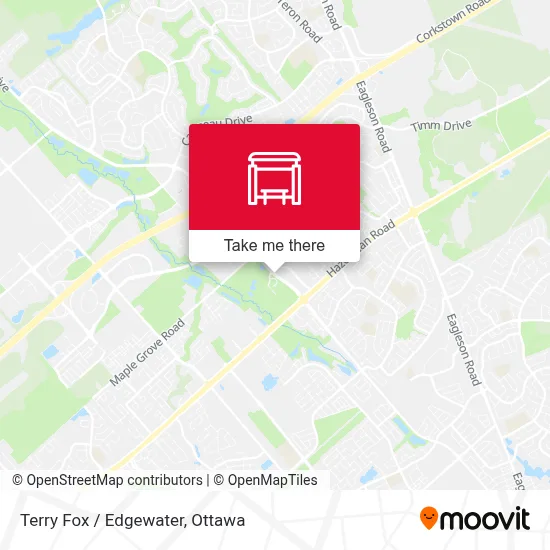 Terry Fox / Edgewater map