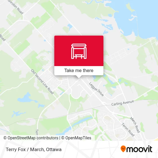 Terry Fox / March map