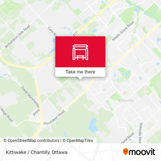 Kittiwake / Chantilly map