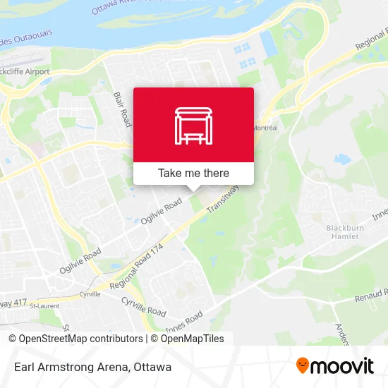 Earl Armstrong Arena map