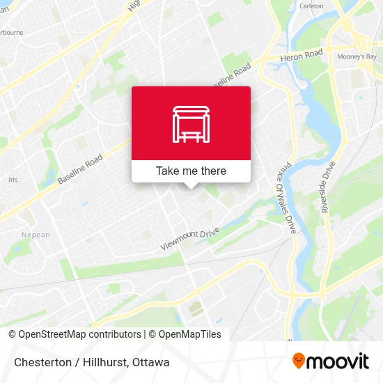 Chesterton / Hillhurst map