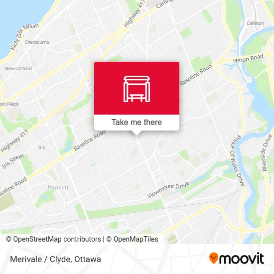 Merivale / Clyde map