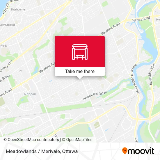 Meadowlands / Merivale map