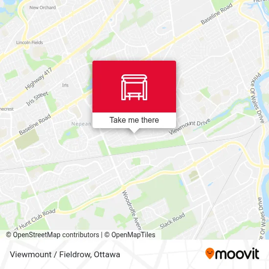 Viewmount / Fieldrow map
