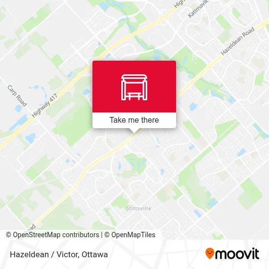 Hazeldean / Victor map