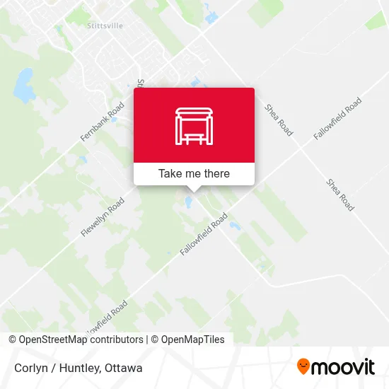 Corlyn / Huntley map