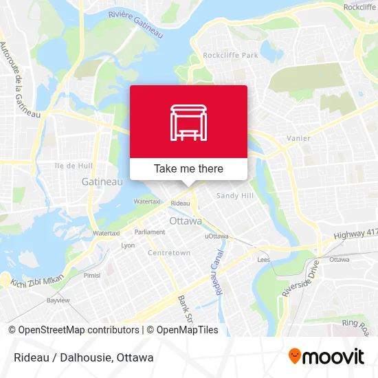 Rideau / Dalhousie map