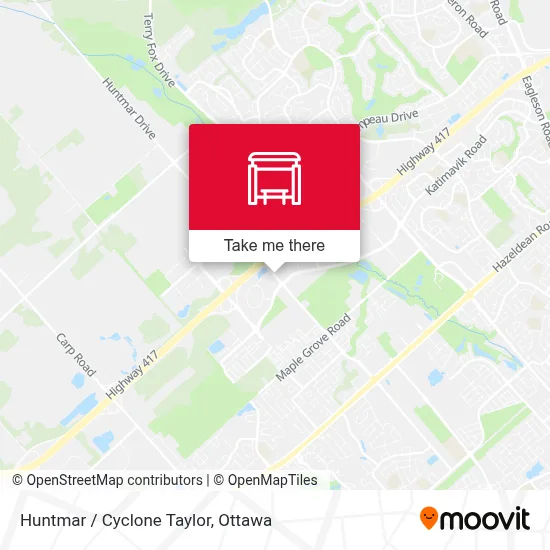 Huntmar / Cyclone Taylor map