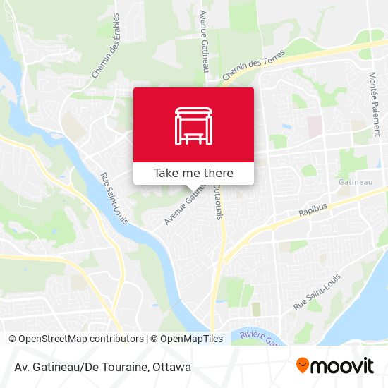 Av. Gatineau/De Touraine map