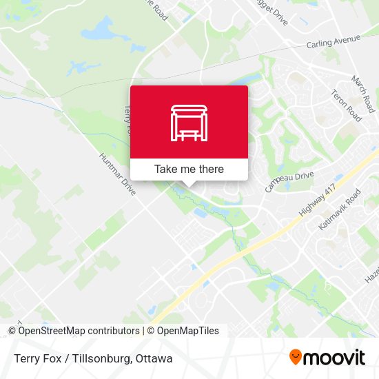 Terry Fox / Tillsonburg map