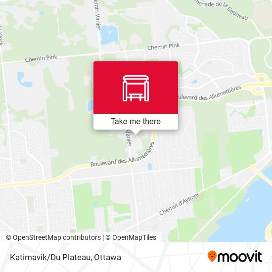 Katimavik/Du Plateau map