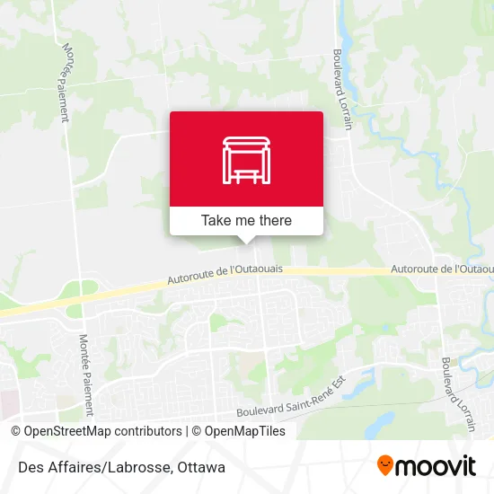 Des Affaires/Labrosse map
